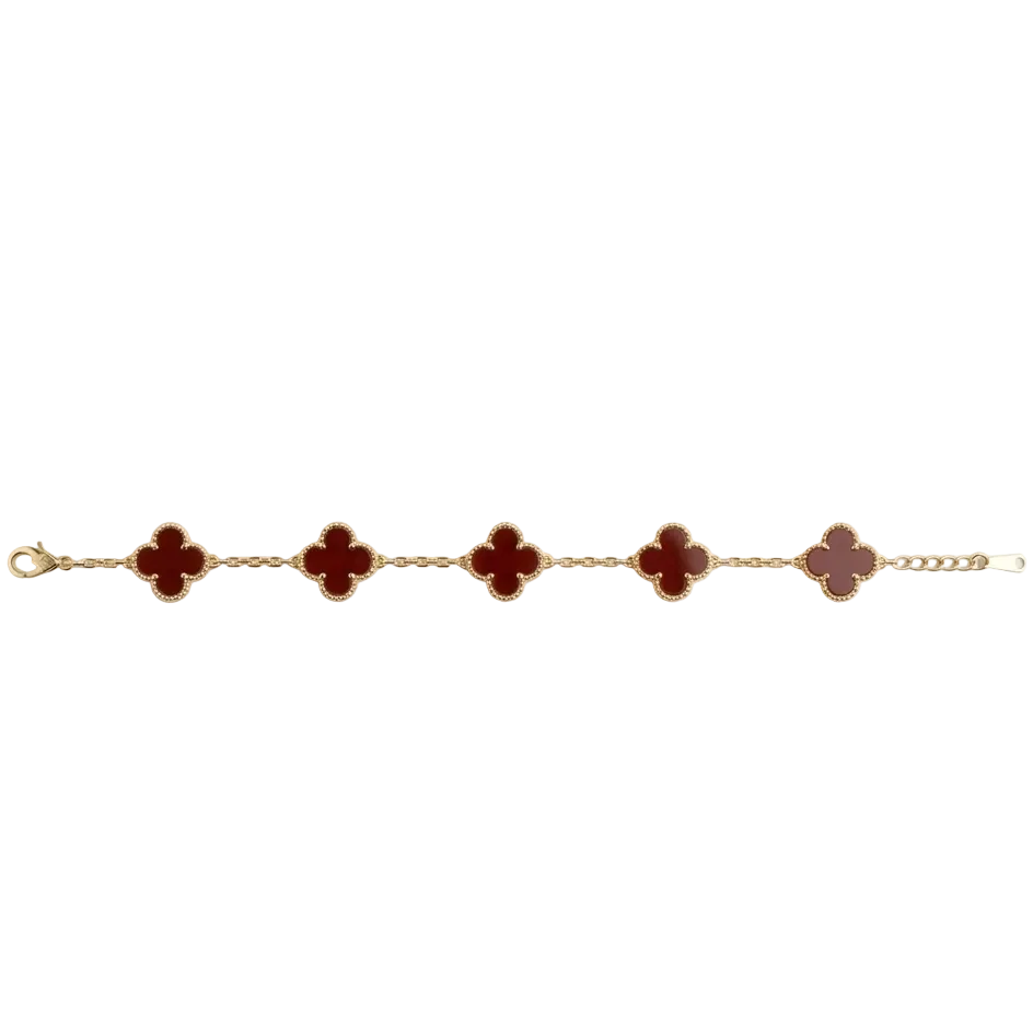 Maroon Clover Bracelet