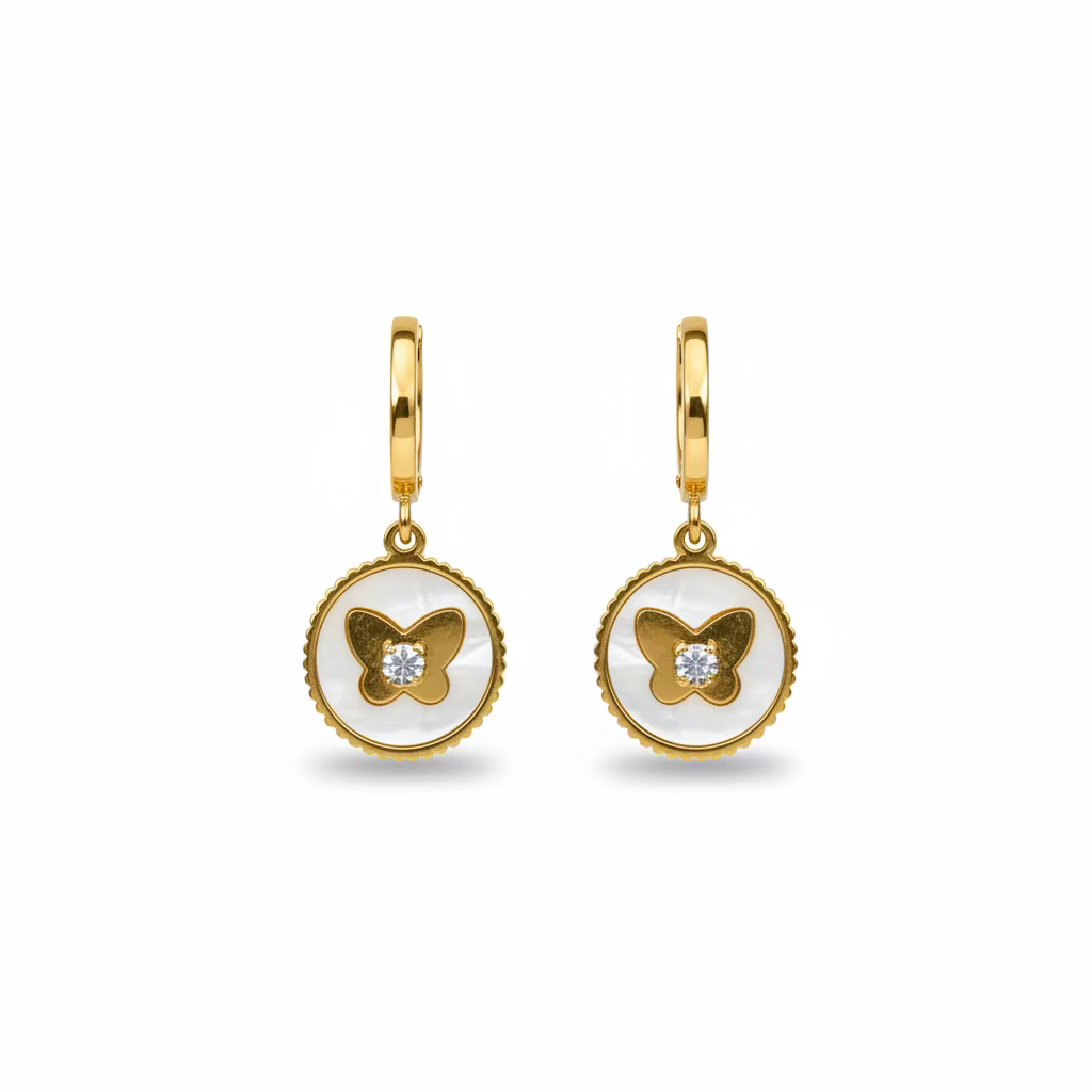 Butterfly Charm Earrings