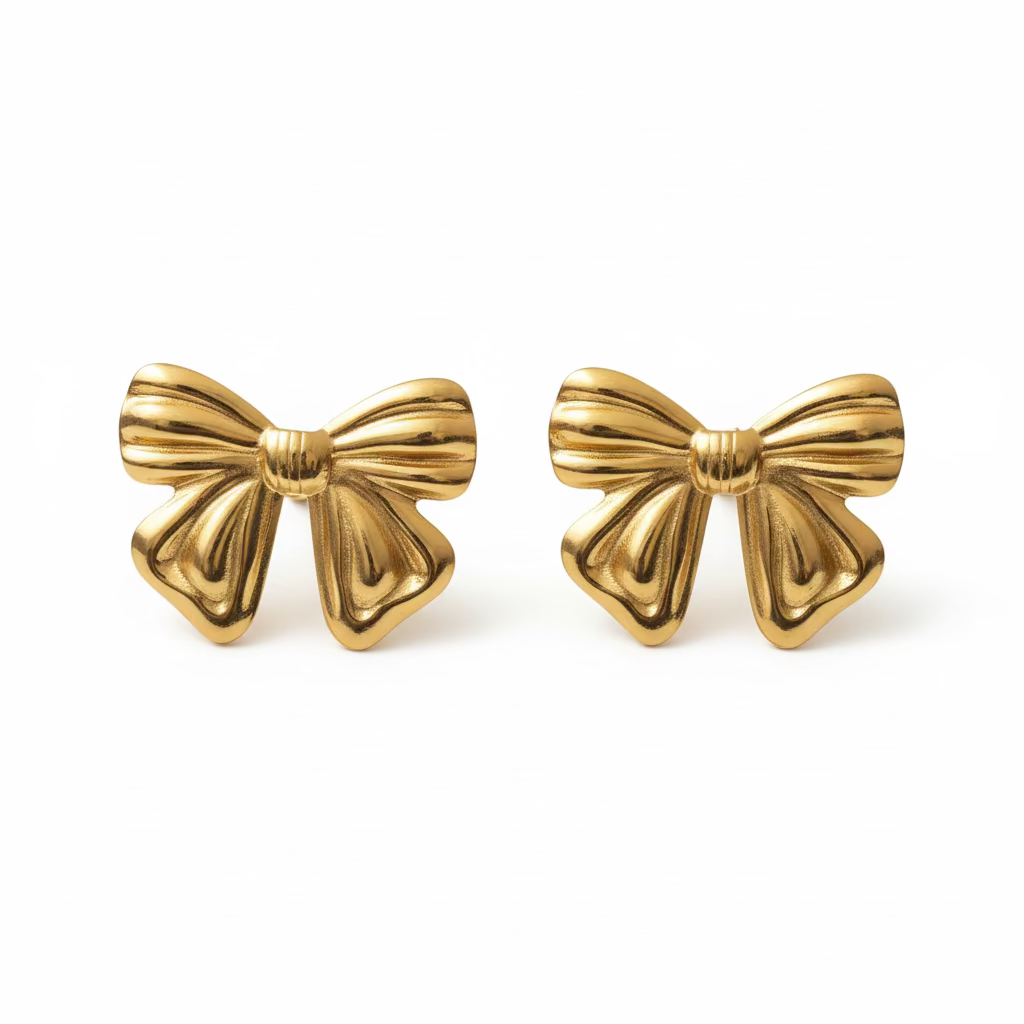 Blush Bow Earrings