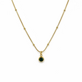Emerald Halo Necklace