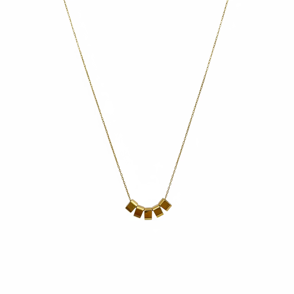 Golden Grid Necklace