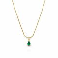 Emerald Drop Necklace