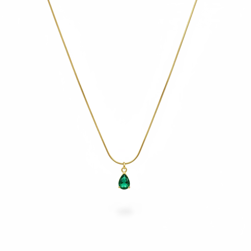 Emerald Drop Necklace