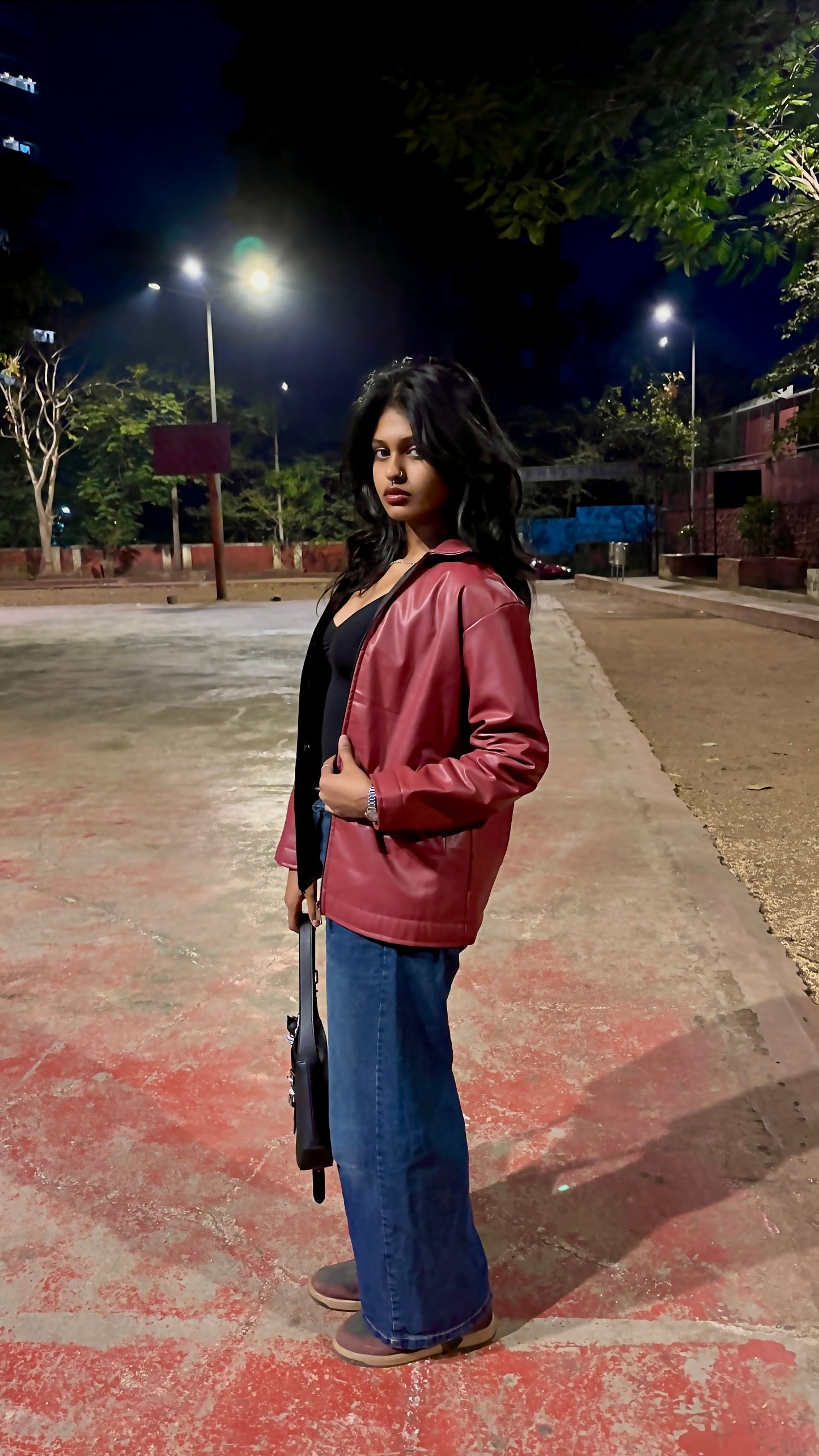 Maroon Leather Jacket – Premium Finish