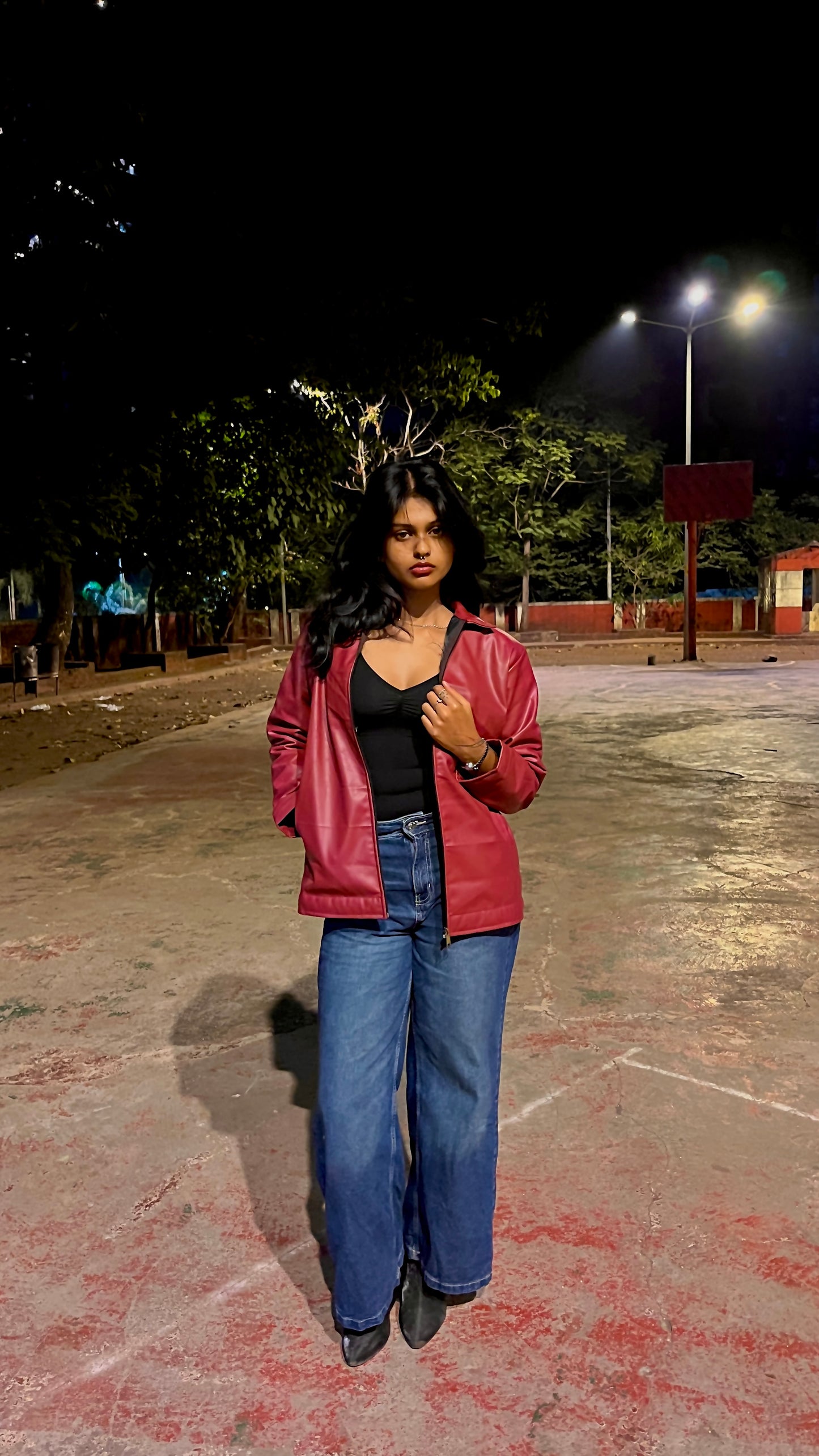 Maroon Leather Jacket – Premium Finish