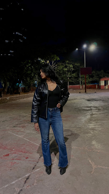 Velovora ReIGN Black Leather Jacket