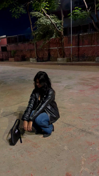 Velovora ReIGN Black Leather Jacket