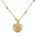 Royal Rose Heart Necklace